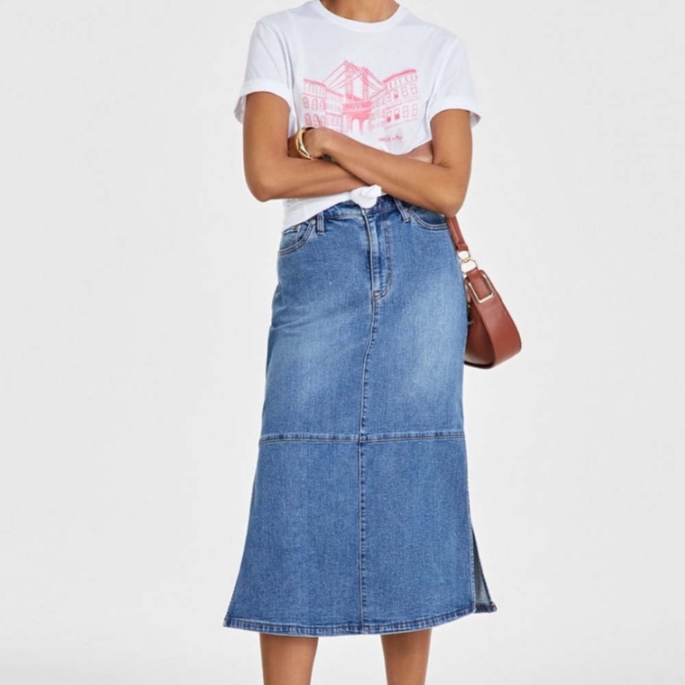 Denim Blue Women's Midi